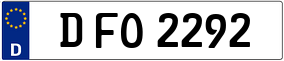 Trailer License Plate